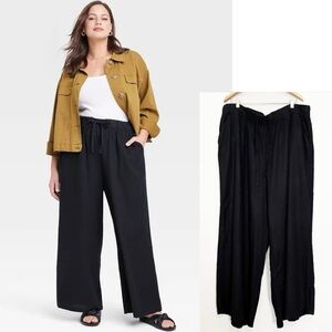 Wide Leg Linen Pants